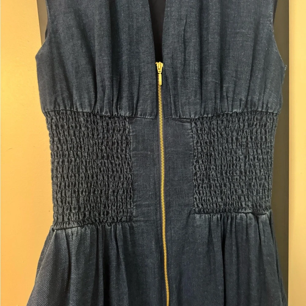 Anthropologie Tommie Denim Blue Midi Dress - Picture 3 of 4